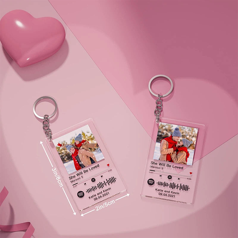 ✨ Custom Song Keychain