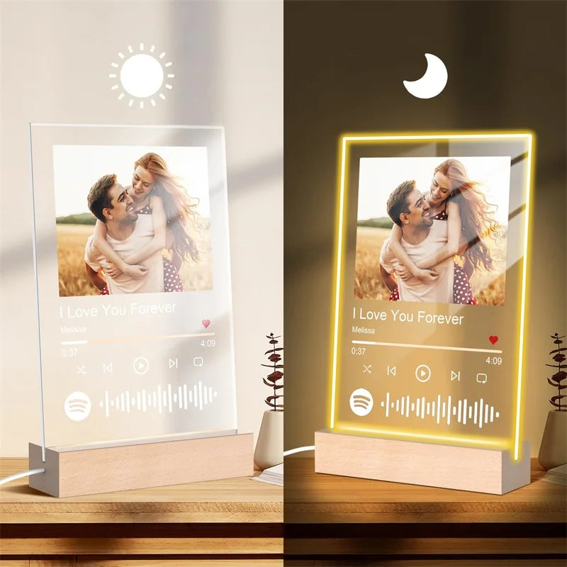 ✨ Custom Song Photo Lamp