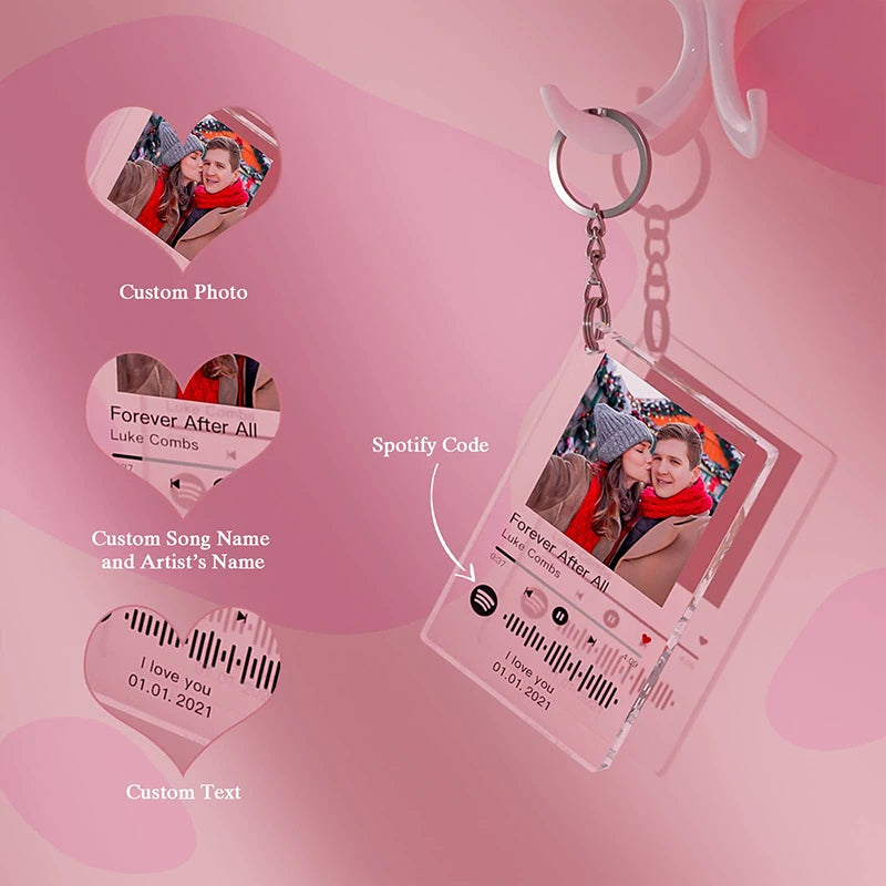 ✨ Custom Song Keychain