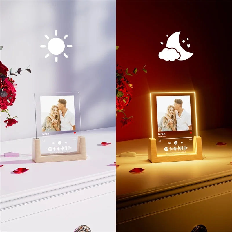 ✨ Custom Song Photo Lamp